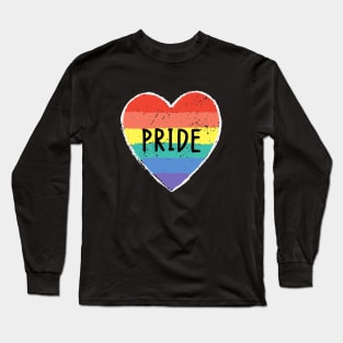 Rainbow Pride Hearts Long Sleeve T-Shirt